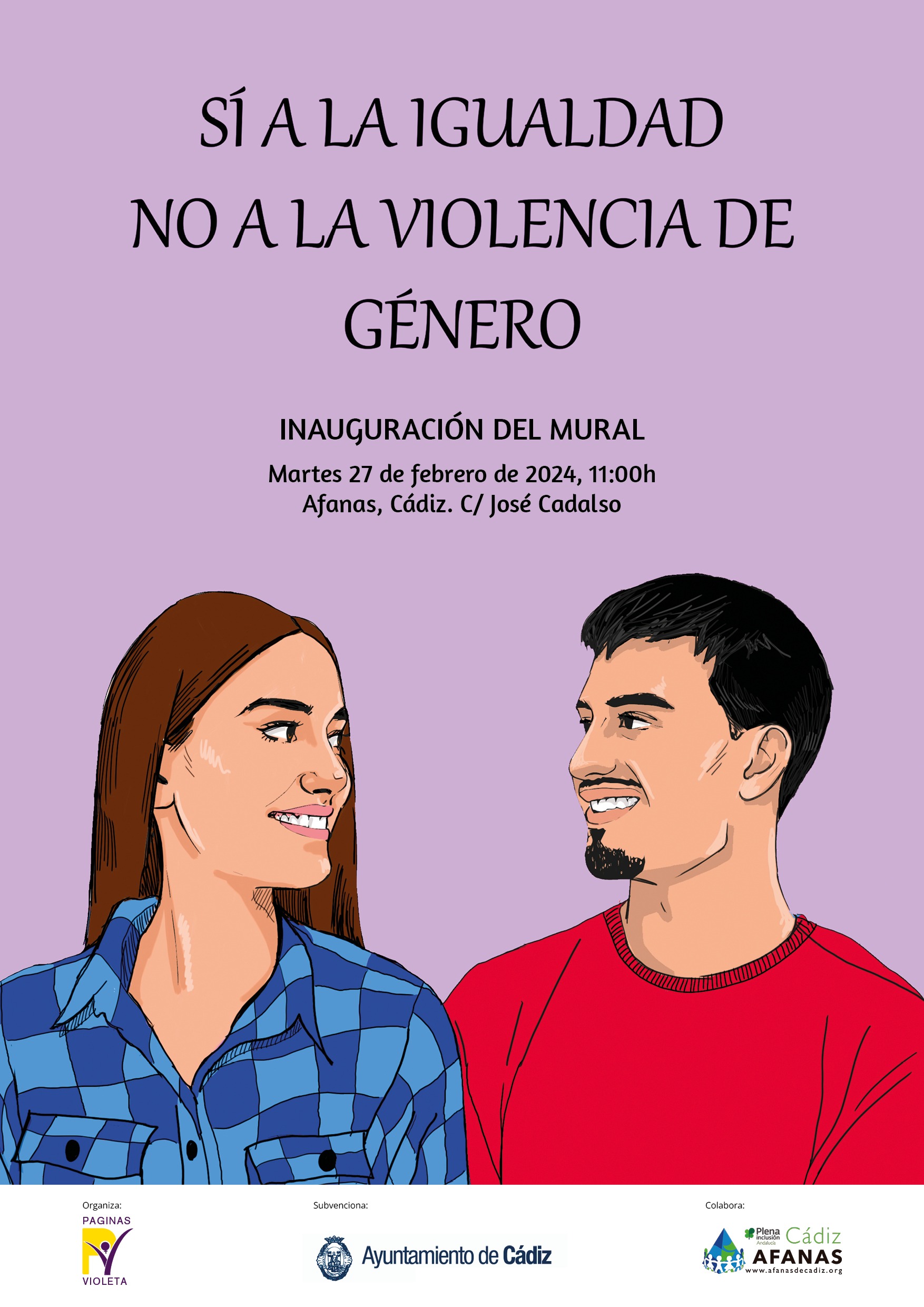 Mural No a la violencia de Género Sí a la igualdad