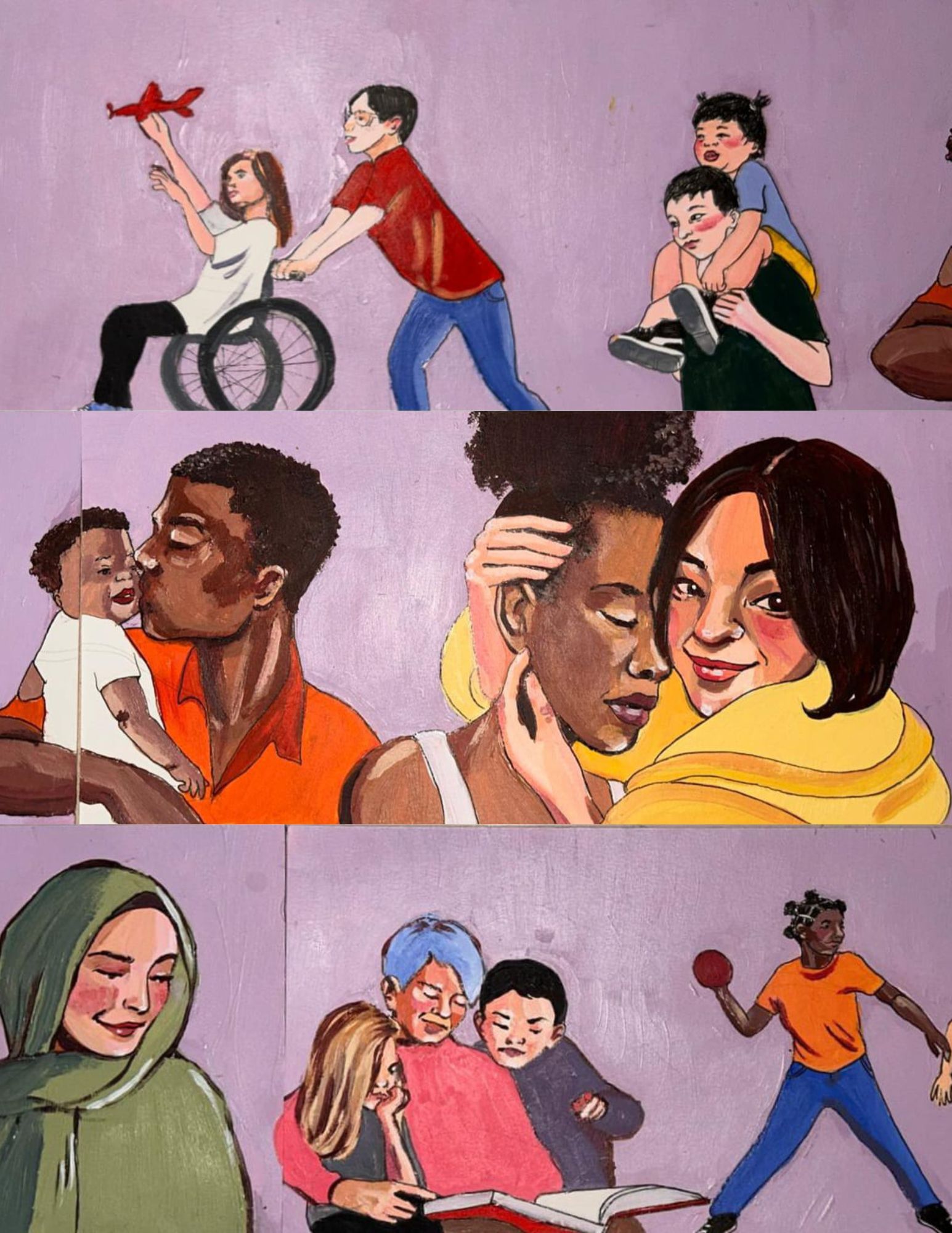 Inauguración del mural 'Igualdad frente a la violencia machista' en Sevilla