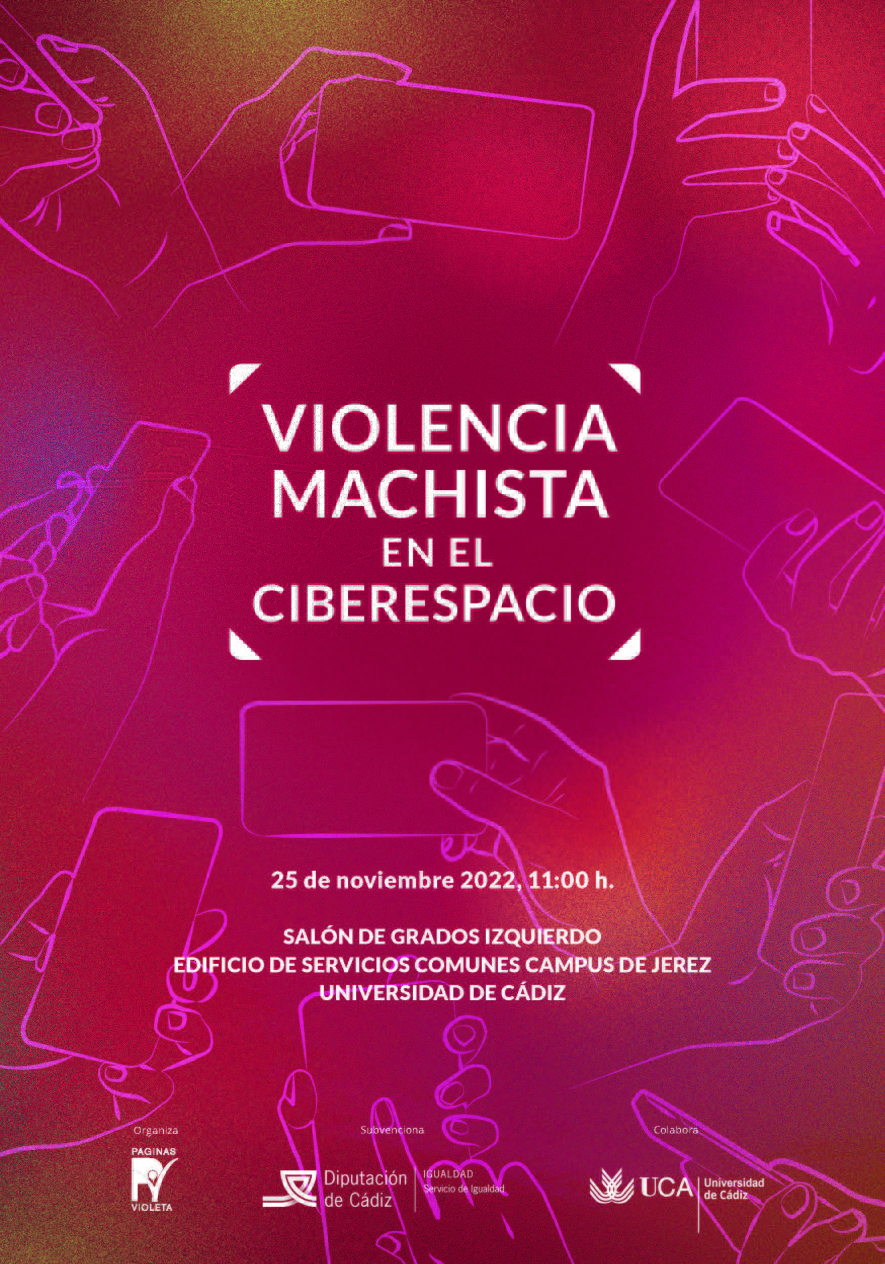 Cartel de la Jornada “Violencia machista en el ciberespacio”