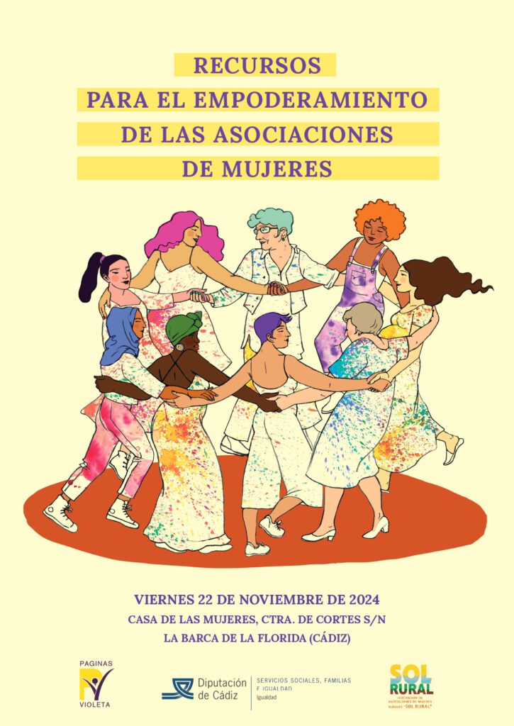 Cartel del evento "Recursos para el Empoderamiento de las Asociaciones de Mujeres"