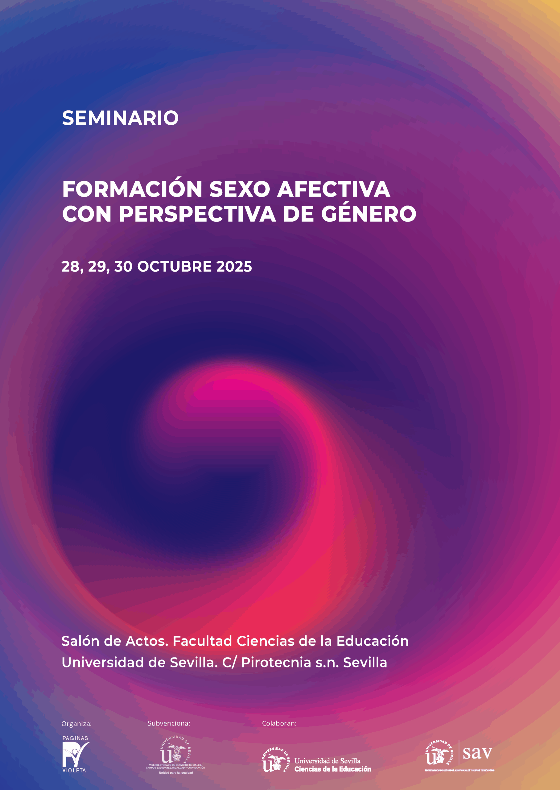 Cartel Seminario Consecuencias de las Violencias Machistas