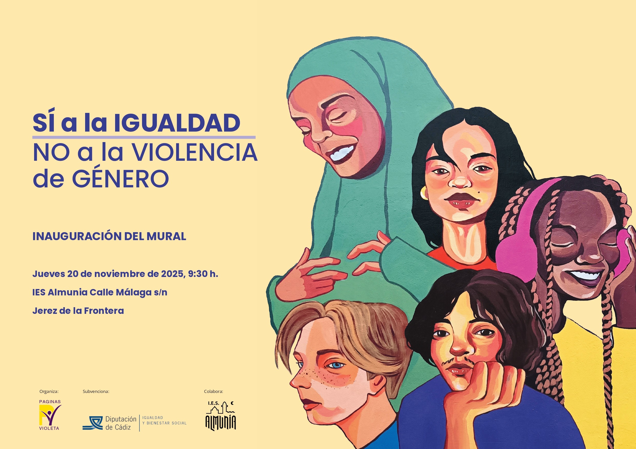 Mural No a la violencia de Género Sí a la igualdad